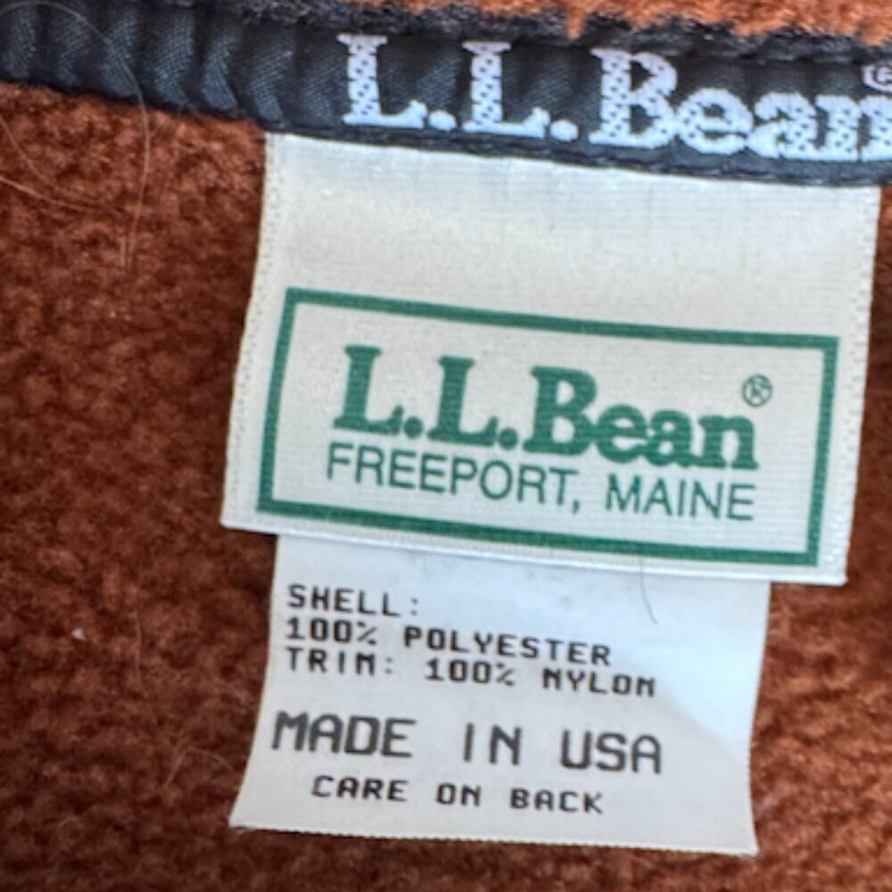 LL Bean Light weight fleece jacket size small - Picture 4 of 6